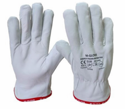 Rękawice skórzane DRIVER ocieplane