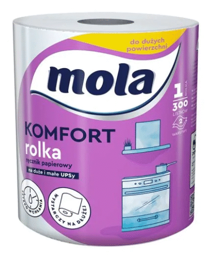 Ręcznik papierowy Mola Komfort 60 m (1 rolka)