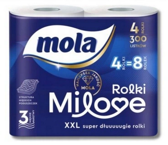 Papier Toaletowy Mola Milove XXL (4 rolki)