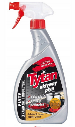 TYTAN Płyn do mycia płyt ceramicznych i indukcyjnych, Spray 500g