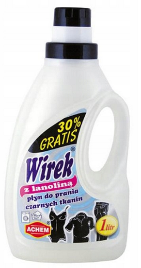 Płyn do prania czarnych tkanin z Lanoliną WIREK 1L