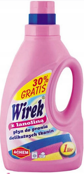 Płyn do prania delikatnego z lanoliną WIREK 1L
