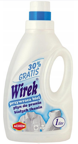 Płyn do prania białych tkanin Wirek 1L