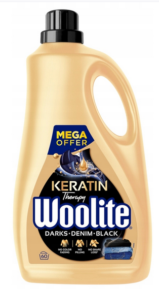 Płyn do prania WOOLITE Keratin Therapy Black 3,6 l (60 prań )