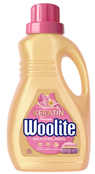 Płyn do prania wełny Woolite Keratin Therapy  0.9 L (15prań)