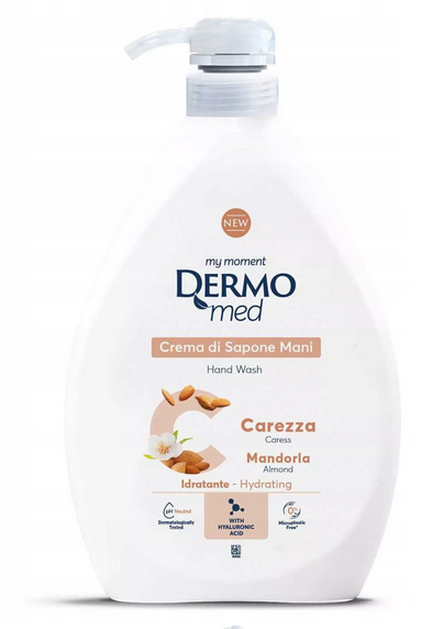 Mydło w płynie z pompką DERMOMED MIGDAŁ, 1000 ml