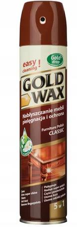 Spray do czyszczenia mebli GOLD DROP GOLD WAX  300ml