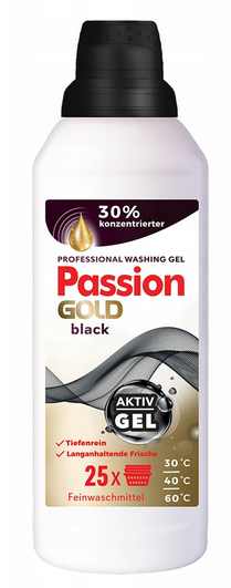 Żel do prania ciemnych tkanin Passion GOLD Aktive Gel 1L, (25prań)