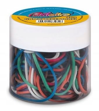 Gumki Recepturki w pojemniku 40g Mix Rozmiarów /Pastello