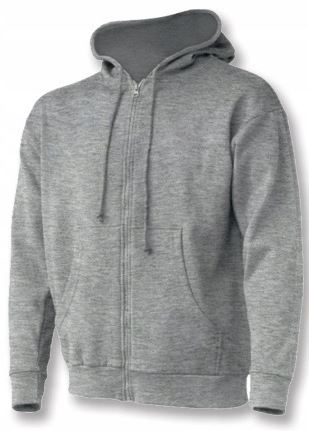 BLUZA Z KAPTUREM "PORA" SZARA STALCO S-44475