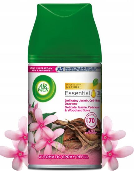 Wkład do odświeżacza automatycznego AIR WICK Jaśmin&Cedr&nuty drzewne 250 ml