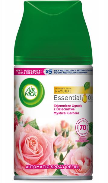Wkład do odświeżacza automatycznego AIR WICK Tajemnicze ogrody 250 ml